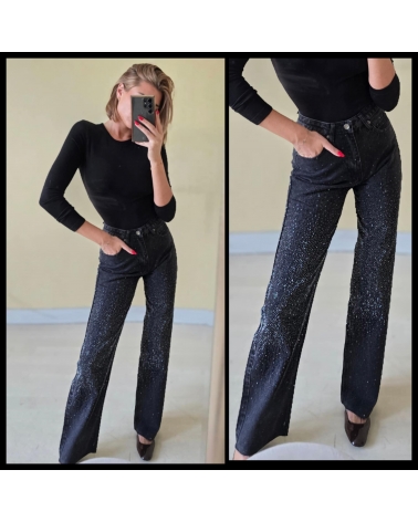 Black glitterpants