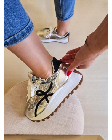 Silver sneaker